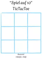 Vorschau - Arbeitsblätter - Spiel auf 10 - Deckblatt