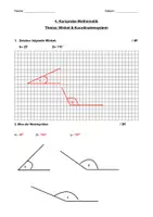 Vorschau - Klassenarbeiten - Probe: Winkel & Koordinatensystem + Lösung - Seite 2