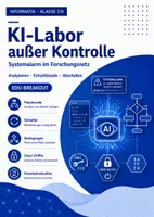 Vorschau - Stundenentwürfe - KI-Labor außer Kontrolle – Escape-Room-Breakout zu Pseudocode, Schleifen und Bedingungen Klasse 7/8 - Deckblatt