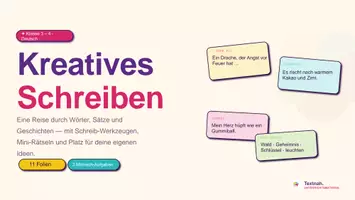 Vorschau - Stundenentwürfe - Kreatives Schreiben Grundschule – Interaktive Präsentation und Arbeitsblätter für Klasse 3/4 - Seite 1