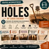 Vorschau - Arbeitsblätter - Materialpaket Louis Sachar: Holes – 12 moderne Graphic Task Cards für den Englischunterricht (Kl. 9–11) - Seite 3