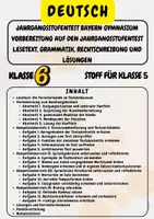 Vorschau - Arbeitsblätter - Materialpaket Fit für den Jahrgangsstufentest Deutsch/Übungstest, Strategien, Checkliste und Lösungen Klasse 5 & Klasse 6 - Seite 1