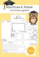 Vorschau - Arbeitsblätter - Abschluss Klasse 4: Erinnerungsheft/Abschlusszeitung - Deckblatt
