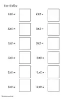 Vorschau - Arbeitsblätter - 1x1-Stickeralbum - Seite 2