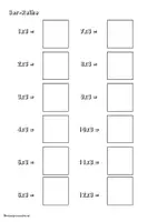 Vorschau - Arbeitsblätter - 1x1-Stickeralbum - Seite 3