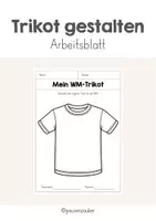 Vorschau - Arbeitsblätter - Mein WM-Trikot - Trikot selbst gestalten - Deckblatt
