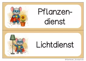 Vorschau - Bildkarten - Mausklasse Klassendienste Klassentier Maus - Seite 2