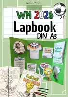 Vorschau - Unterrichtsreihen - WM 2026 Lapbook | Fußball Projekt | Klasse 5–6 | Faltvorlagen | Sachunterricht & Vertretung - Deckblatt