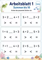 Vorschau - Arbeitsblätter - Rechenwege, Ergebnisse und Geometrie Klasse 1 | Materialpaket | 20 PDFs mit 100 Arbeitsblättern - Seite 2
