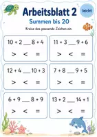 Vorschau - Arbeitsblätter - Rechenwege, Ergebnisse und Geometrie Klasse 1 | Materialpaket | 20 PDFs mit 100 Arbeitsblättern - Seite 3