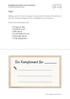 Vorschau - Mal- und Bastelvorlagen - Kompliment-Karten gestalten / Klassengemeinschaft stärken / Selbstwertgefühl stärken / Schuljahresende - Seite 3