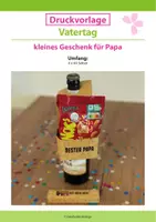 Vorschau - Mal- und Bastelvorlagen - Vatertag & Geburtstag - kleines Geschenk für Papa - Deckblatt