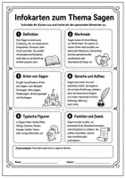 Vorschau - Arbeitsblätter - Merkmale von Sagen erkennen Einstiegsmaterial – Infotext, Infokarten & Merkblatt | Deutsch Klasse 5/6 - Seite 3