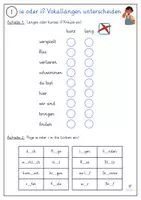 Vorschau - Arbeitsblätter - i ie - kurze + lange Vokale - Klasse 1-3 - Regelkarte + Arbeitsblätter - Seite 3
