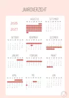 Voorbeeld - Planner leerkrachten schooljaar '26-'27 - Pagina 2