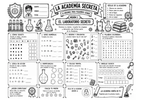 Vista previa - Unidades / Secuencias / Situaciones de Aprendizaje - LA ACADEMIA SECRETA (MANTELES MULTIACTIVIDADES) (1) - página 1