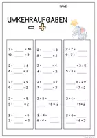 Vorschau - Arbeitsblätter - Umkehraufgaben ZR 10 - Seite 2