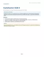 Vorschau - Merkblätter - 80 Karteikarten SGB II - neue Grundsicherung - Deckblatt