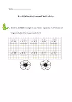 Vorschau - Arbeitsblätter - schriftliches Subtrahieren und Addieren im ZR 1.000 - Seite 2