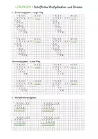 Vorschau - Arbeitsblätter - schriftliche Multiplikation u. Division mit 2-stelligem Multiplikator bzw. Divisor - Seite 2