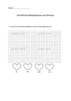 Vorschau - Arbeitsblätter - schriftliche Multiplikation u. Division mit 2-stelligem Multiplikator bzw. Divisor - Seite 3