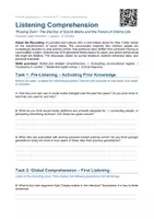 Vorschau - Stundenentwürfe - Social Media (Listening Comprehension/Hörverstehen) - Seite 1
