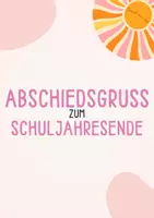 Vorschau - Bildkarten - Abschiedsgruß vor den Sommerferien - Seite 1