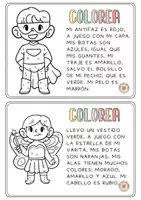 Vista previa - Refuerzo / NEE / Materiales de apoyo - Comprensión lectora de carnaval - colorea siguiendo las instrucciones - página 1