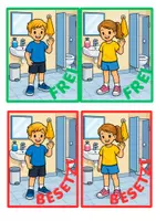 Vorschau - Bildkarten - Toilettenschild - Seite 1