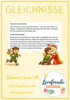 Vorschau - Stundenentwürfe - Stundenentwurf UB l Gleichnisse - Der verlorene Sohn - Deckblatt