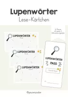 Vorschau - Aufgabenkarten - Lupenwörter - Seite 1