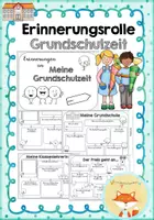 Vorschau - Arbeitsblätter - Erinnerungsrolle – Meine Grundschulzeit | Abschied Klasse 4 - Deckblatt