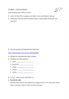 Vorschau - Arbeitsblätter - "Level of Concern" (Corona Song): Reception/ Interpretation - Deckblatt