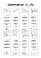 Vorschau - Mal- und Bastelvorlagen - Abschiedsgeschenk Klasse 4 – Geschenkvorlagen für Stifte zum Schulwechsel | Fachübergreifend Klasse 4 - Seite 2