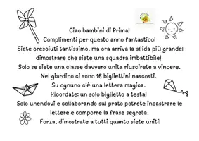 anteprima - Giochi - Caccia al tesoro in classe prima: VOLIAMO IN SECONDA - Pagina 1