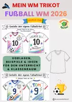 Vorschau - Mal- und Bastelvorlagen - Materialpaket Fußball WM Komplett - Deckblatt