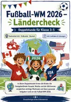 Vorschau - Stundenentwürfe - Fußball-WM 2026: Ländercheck Kanada, Mexiko & USA – Doppelstunde mit Arbeitsblättern, Quiz und Lösungen - Deckblatt