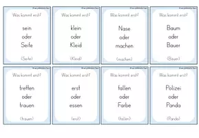 Vorschau - Spiele - Kartentausch-Spiel Wörterbuch - Seite 1