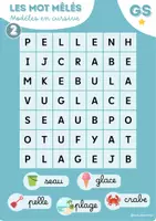 Aperçu - Jeux - Mots mêlés du printemps et de l’été – GS | 3 niveaux - Page 3