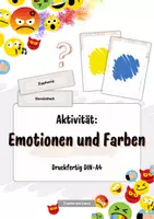 Vorschau - Bildkarten - Emotionen und Farben – Druckfertige Aktivität mit Karten - Deckblatt