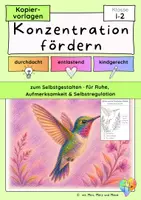 Vorschau - Unterrichtsreihen - Bewegung und Entspannung Klasse 1-2 | Konzentration Ruhe Aufmerksamkeit Selbstregulation · Kopiervorlagen - Deckblatt