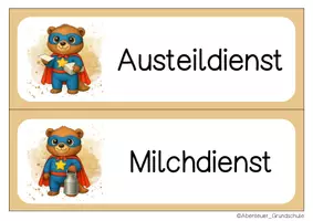 Vorschau - Bildkarten - Murmeltierklasse Klassendienste Klassentier Murmeltier - Seite 3