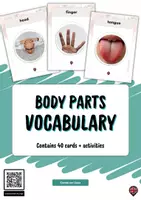 Vista previa - Unidades / Secuencias / Situaciones de Aprendizaje - English Body parts (vocabulary cards) – Partes del cuerpo, cara, órganos y acciones en inglés - Portada
