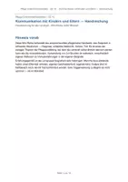Vorschau - Stundenentwürfe - Unterrichtsentwurf Kommunikation Etern/Kinder Pflegeasubildung G-10 - Deckblatt