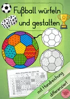 Vorschau - Mal- und Bastelvorlagen - Fußball würfeln und individuell gestalten als Kunstprojekt - Deckblatt