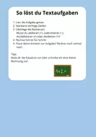 Vorschau - Arbeitsblätter - Gratis Mathe Textaufgaben Klasse 3 | Sachaufgaben zum Einkaufen - Seite 1