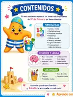 Vista previa - Unidades / Secuencias / Situaciones de Aprendizaje - Cuaderno de Retos Matemáticos de Verano | 3º Primaria | Colección Estrellín. Repasa matemáticas de forma divertida durante el verano junto a Estrellín - página 1