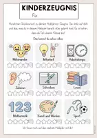 Vorschau - Anderer Materialtyp - Zeugnisvorlage | NEUES DESIGN Kinderzeugnis für Halbjahr & Schuljahresende - Zeugnis - Seite 2