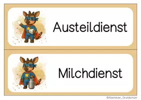 Vorschau - Bildkarten - Okapiklasse Klassendienste Klassentier Okapi - Seite 3