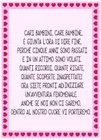 anteprima - Altro tipo di materiale - Lettera fine anno per la scuola primaria - Pagina di copertina